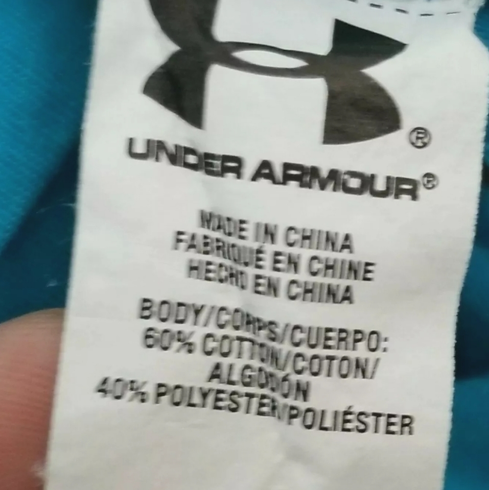 Under Armour Heat Gear Men's Blue with Camo Graphic Logo Tshirt size XL - Picture 7 of 9